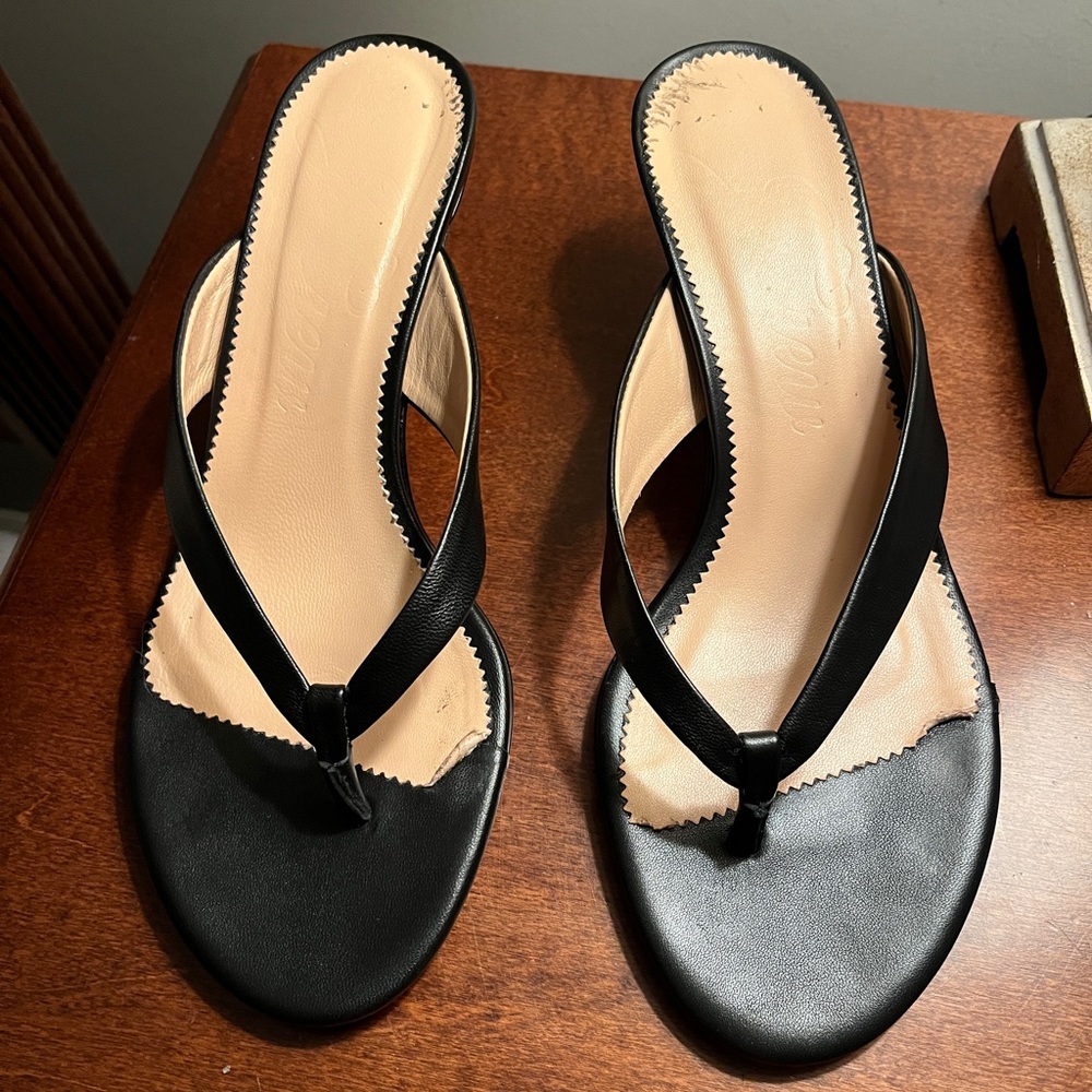 J. Crew Violetta Sandals, size 7, black
